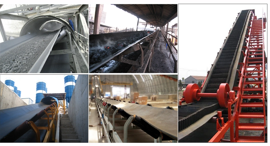 Inclined Sidewall Cleated Rubber Conveyor Belt