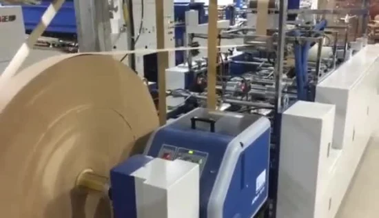 Бренд Zenbo, полностью автоматическая цифровая сборочная машина для подачи листов для изготовления коричневых цементных пакетов с квадратным дном для покупок, крафт-бумажных пакетов